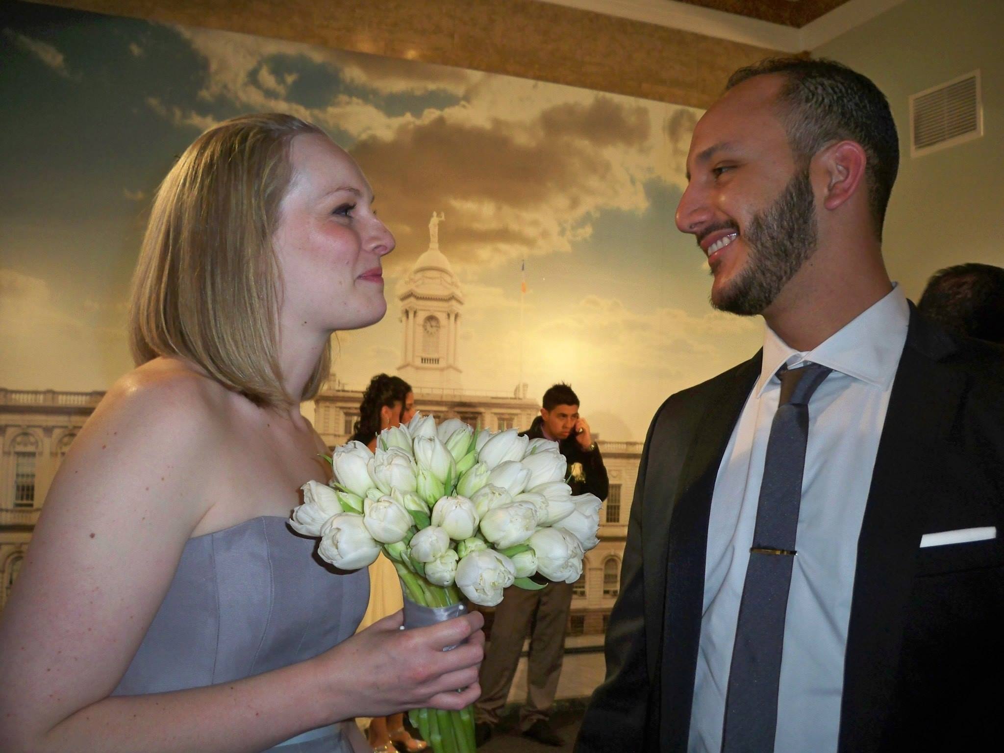 We can't wait to get married! (In waiting area at NYC Clerk's).