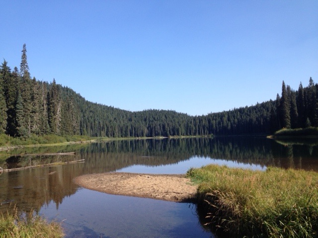Thank you, Pacific Northwest, for the beautiful weather. (At Greenwater Lakes).