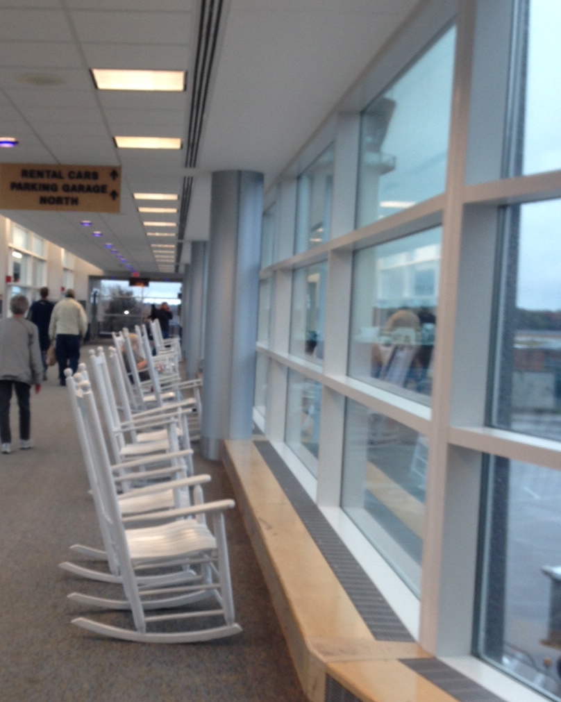 I had a few peaceful moments in one of these rocking chairs before heading back to the bustle of New York City.