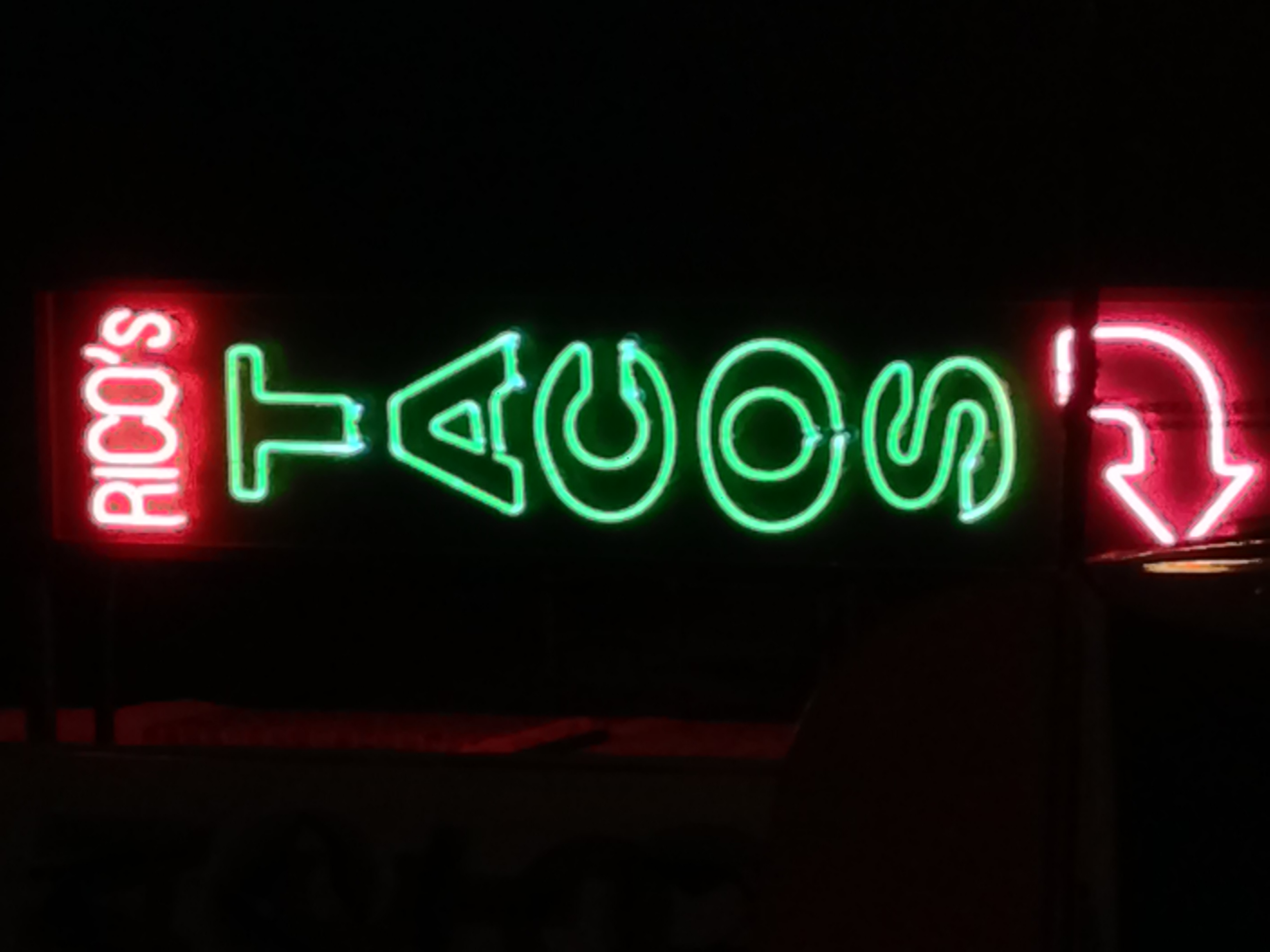 The tacos were okay but loved the neon sign.