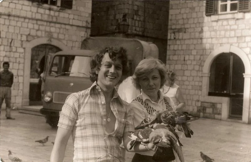 My parents in Europe on their honeymoon.