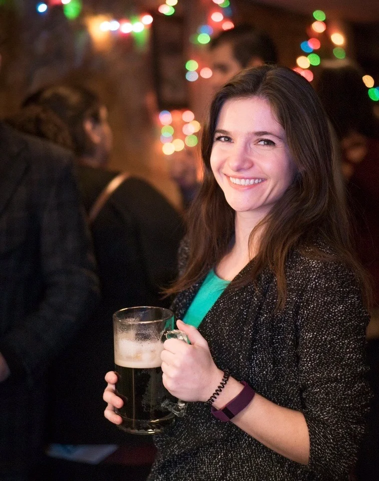 Alla and a beer.