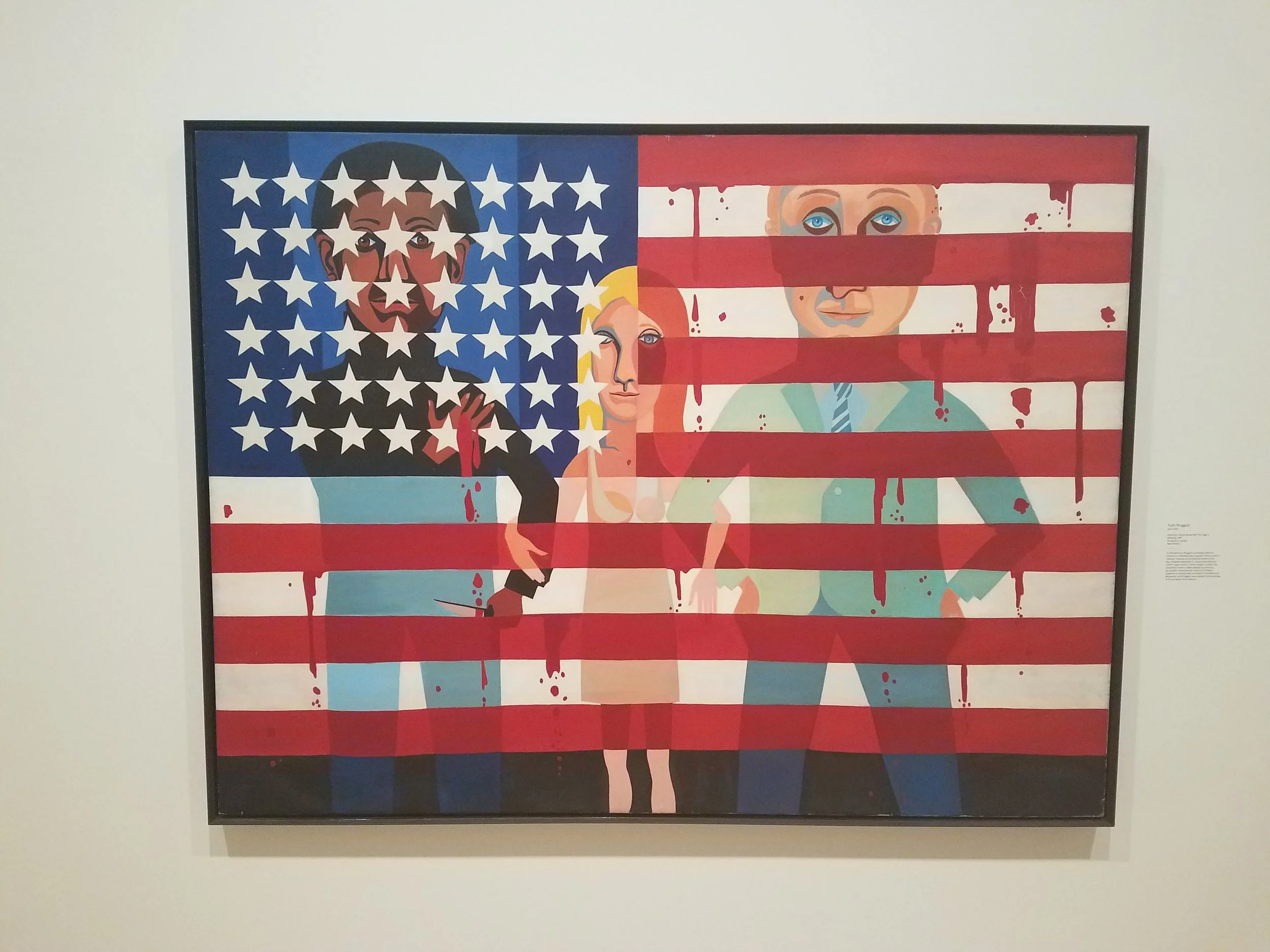 American People Series #18: The Flag is Bleeding by Faith Ringgold