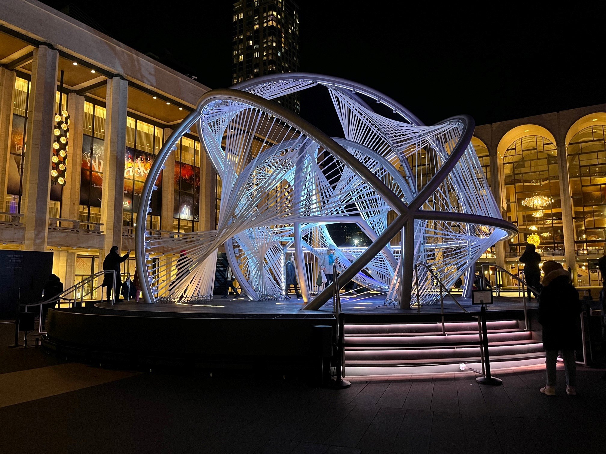 Es Devlin 'Your Voices' choral sculpture lights up New York