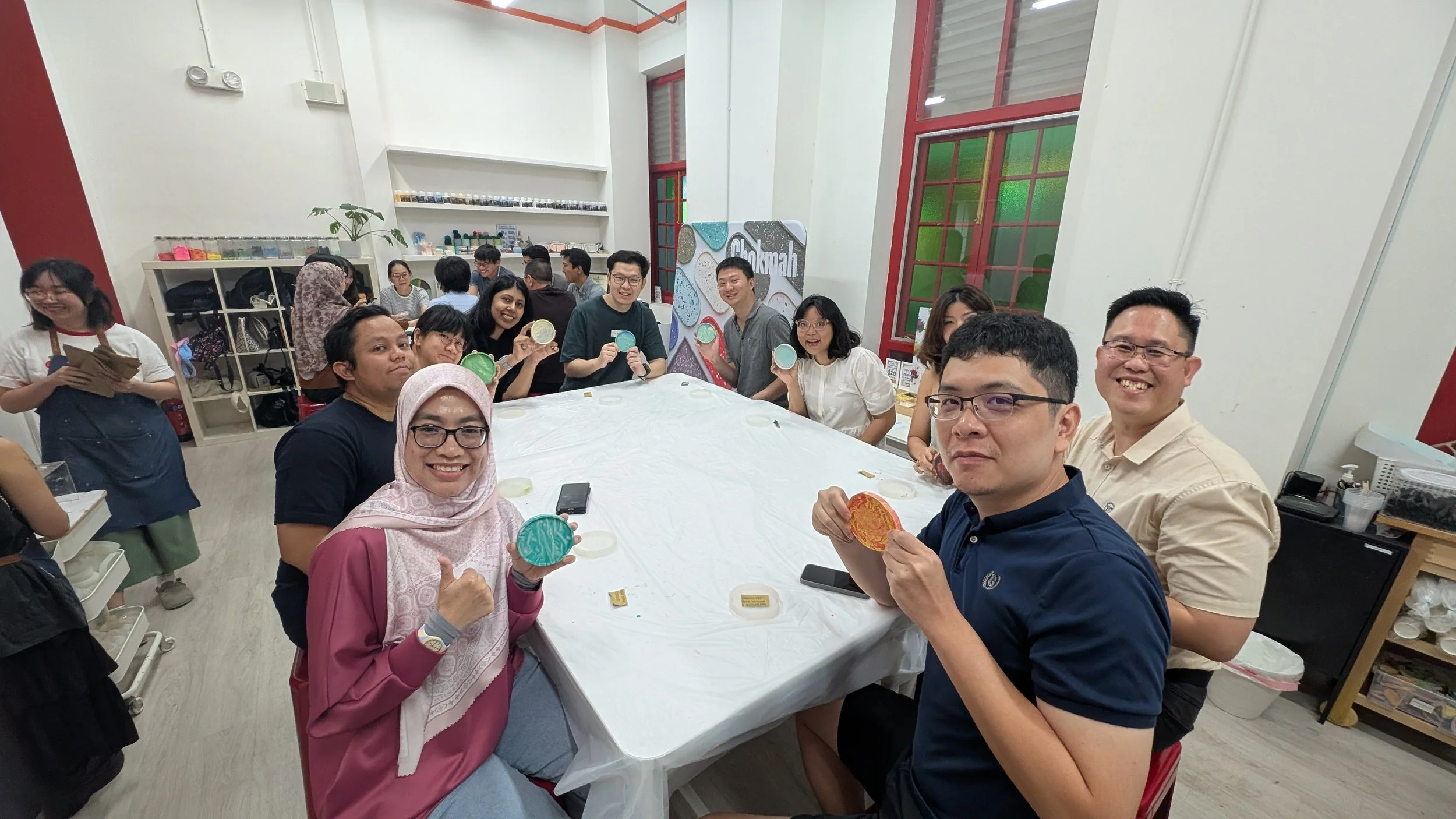 SASEAF Bonding - Marble Collection Coaster Workshop at Chokmah