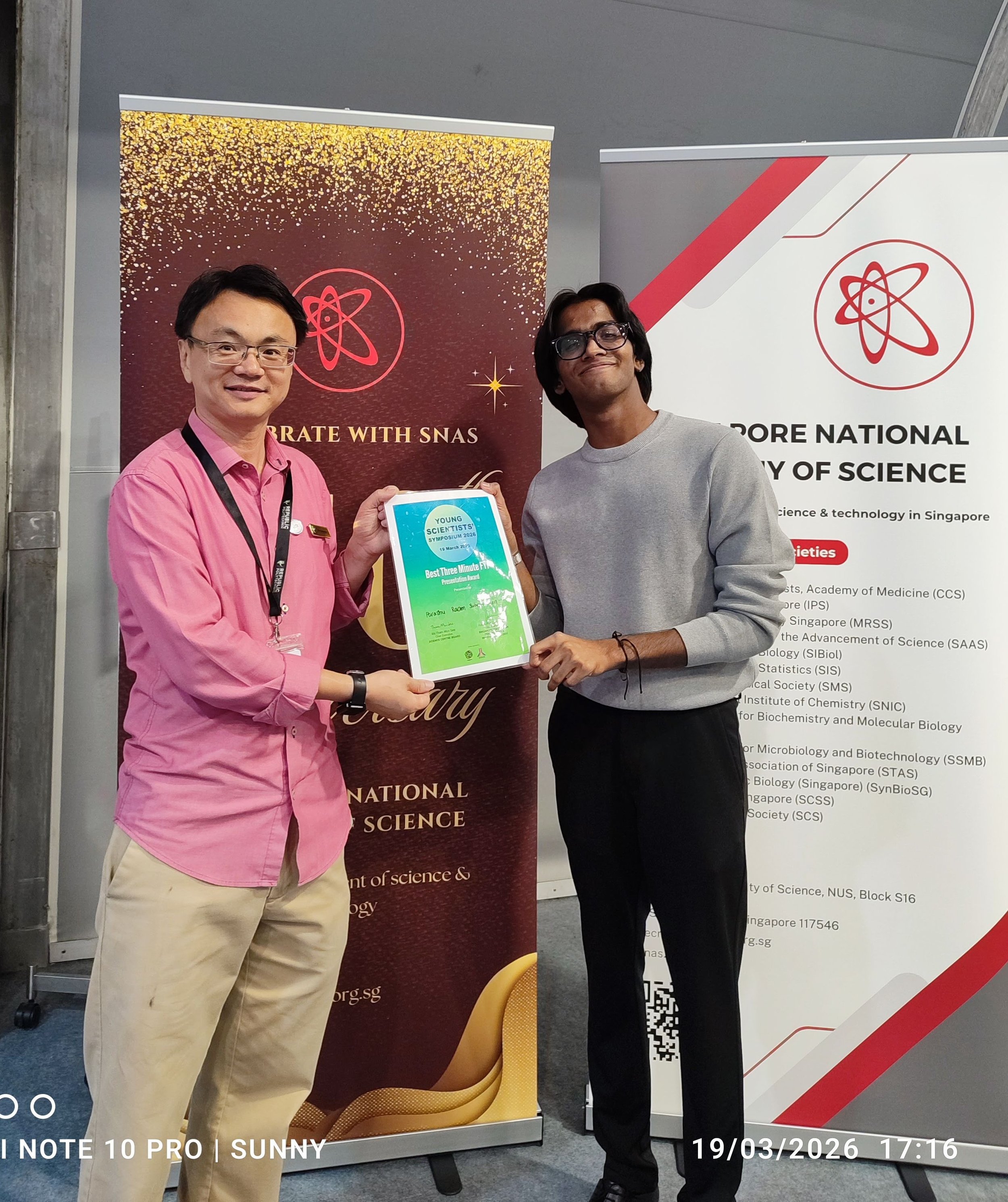 Young Scientists' Symposium 2026 organised by Singapore Society for Biochemistry and Molecular Biology