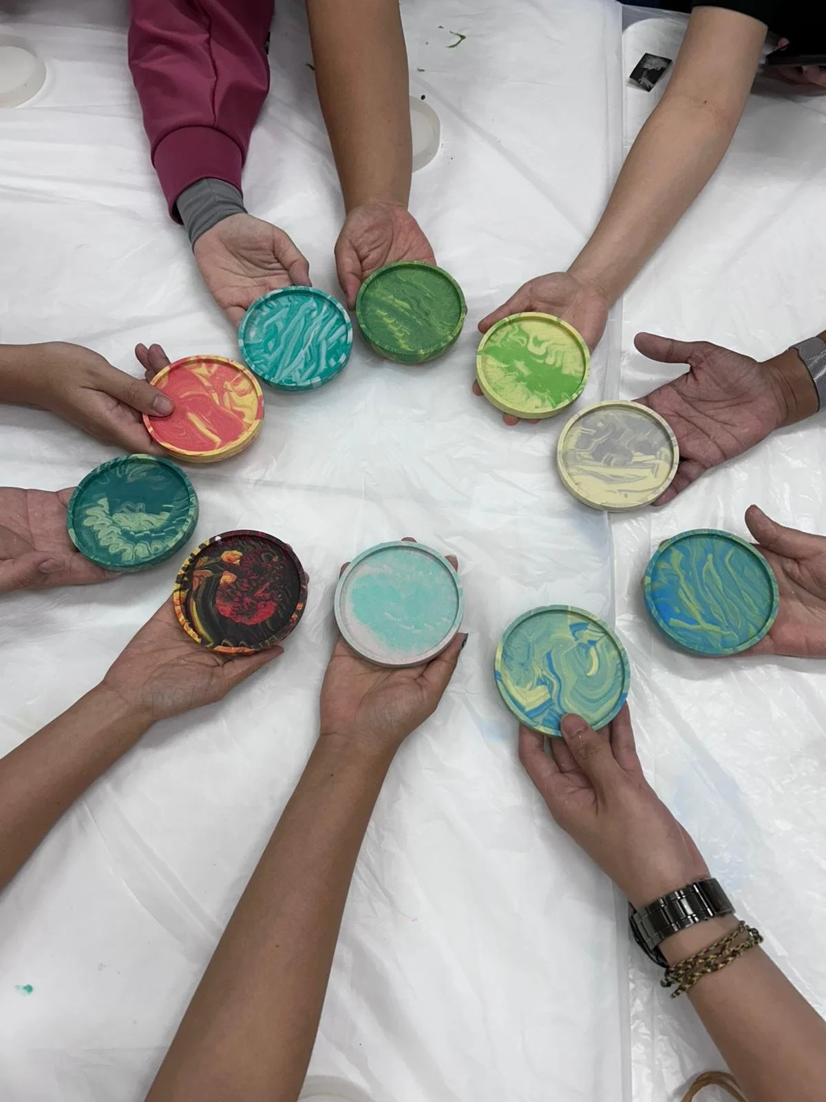 SASEAF Bonding - Marble Collection Coaster Workshop at Chokmah