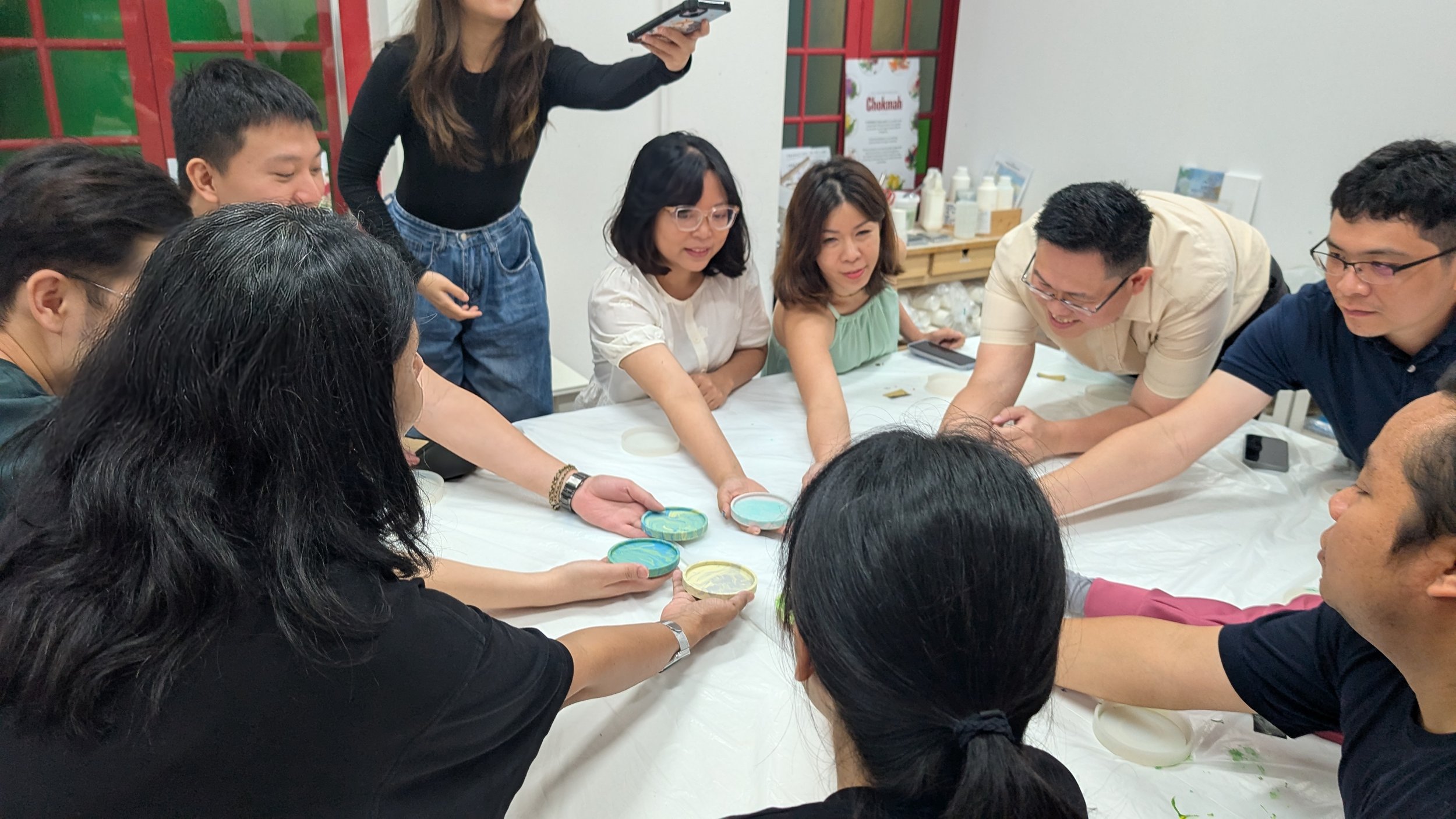 SASEAF Bonding - Marble Collection Coaster Workshop at Chokmah