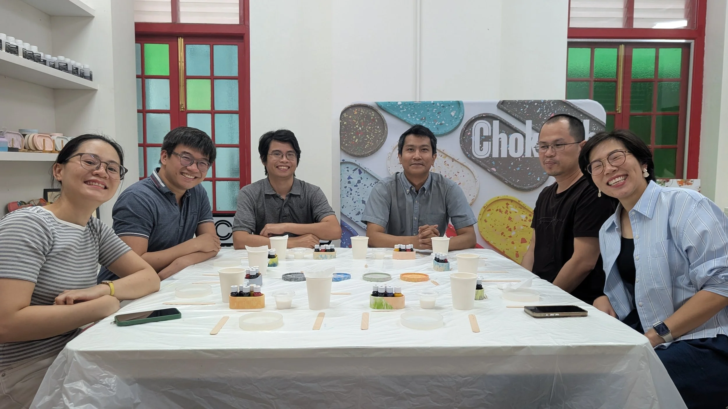 SASEAF Bonding - Marble Collection Coaster Workshop at Chokmah