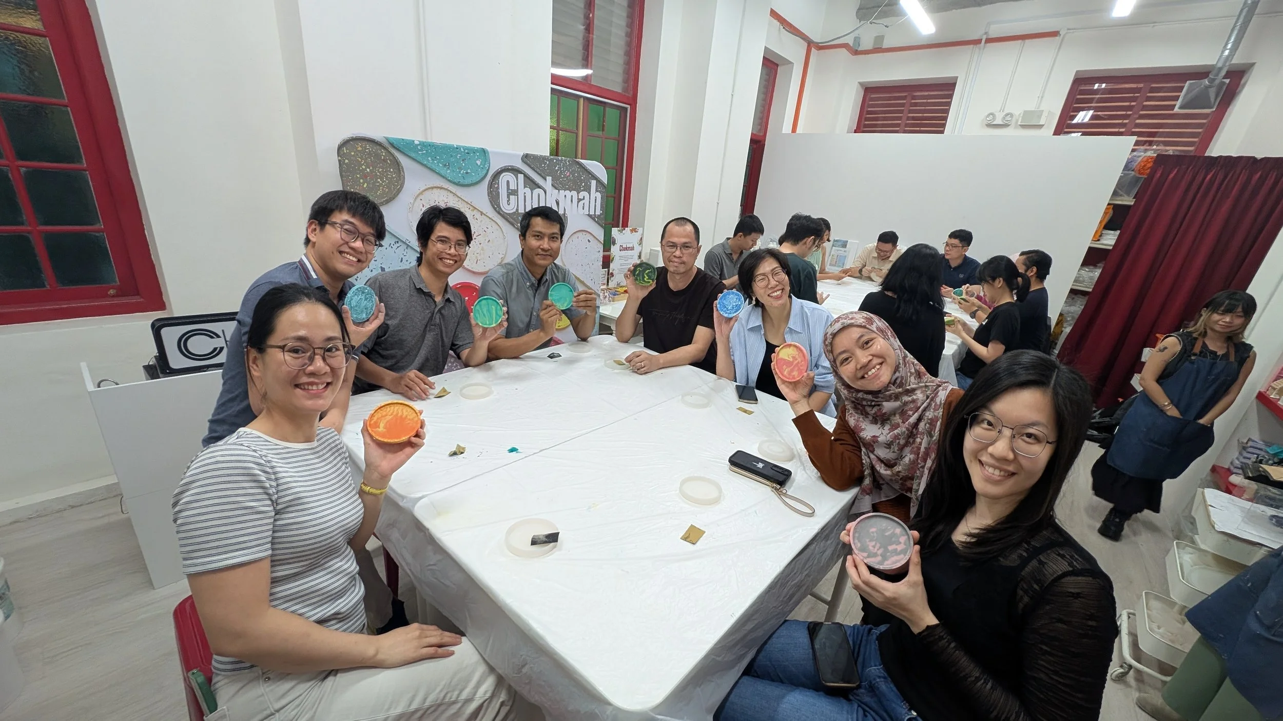 SASEAF Bonding - Marble Collection Coaster Workshop at Chokmah