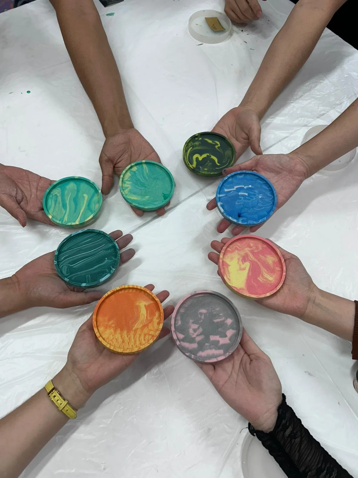 SASEAF Bonding - Marble Collection Coaster Workshop at Chokmah