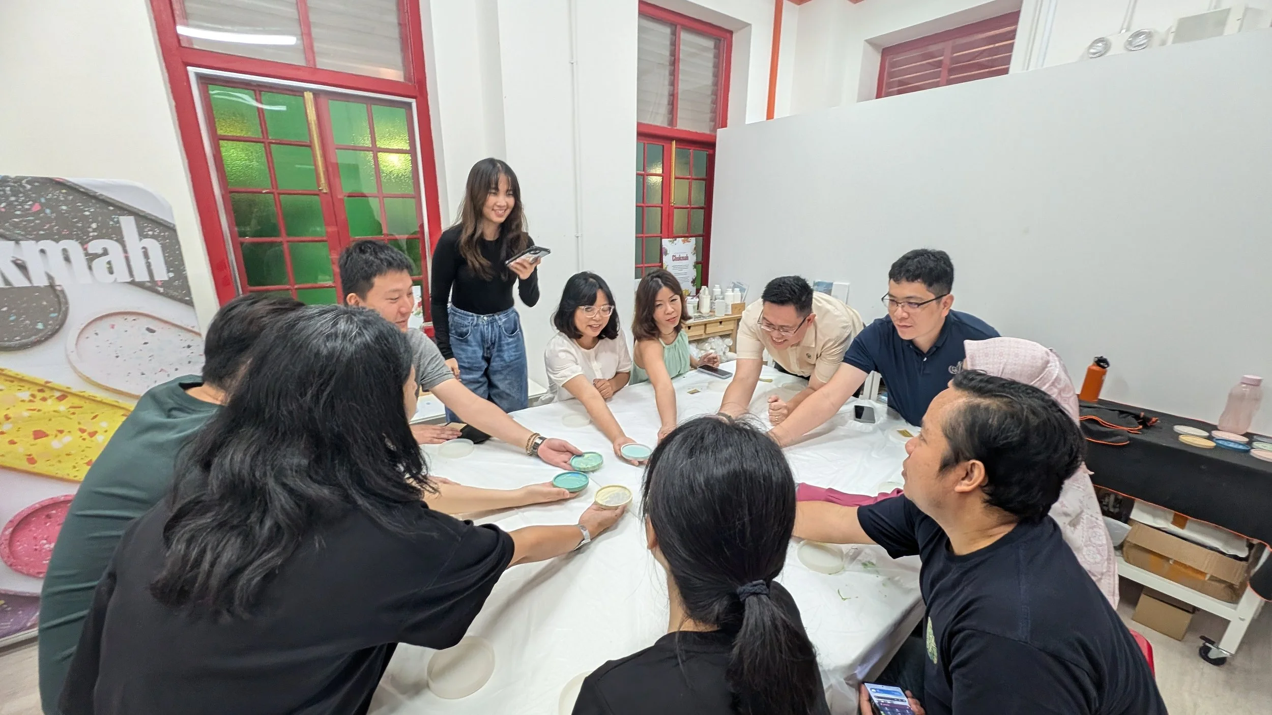 SASEAF Bonding - Marble Collection Coaster Workshop at Chokmah