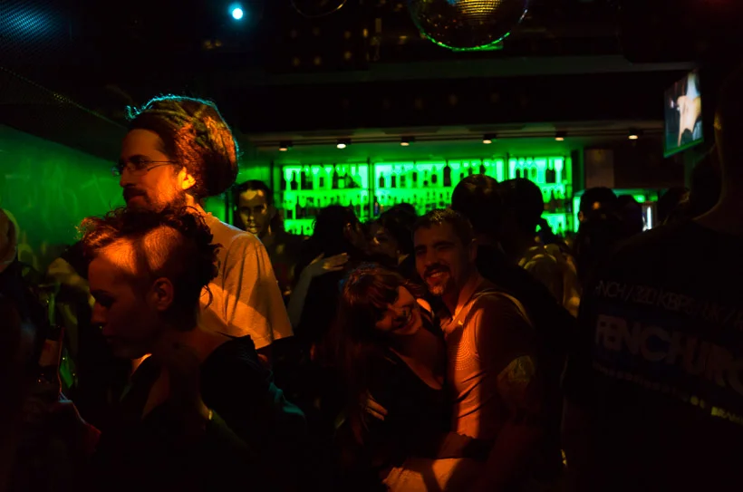 Javi & Vanesa dancing and smiling. Siroco, Madrid 2013