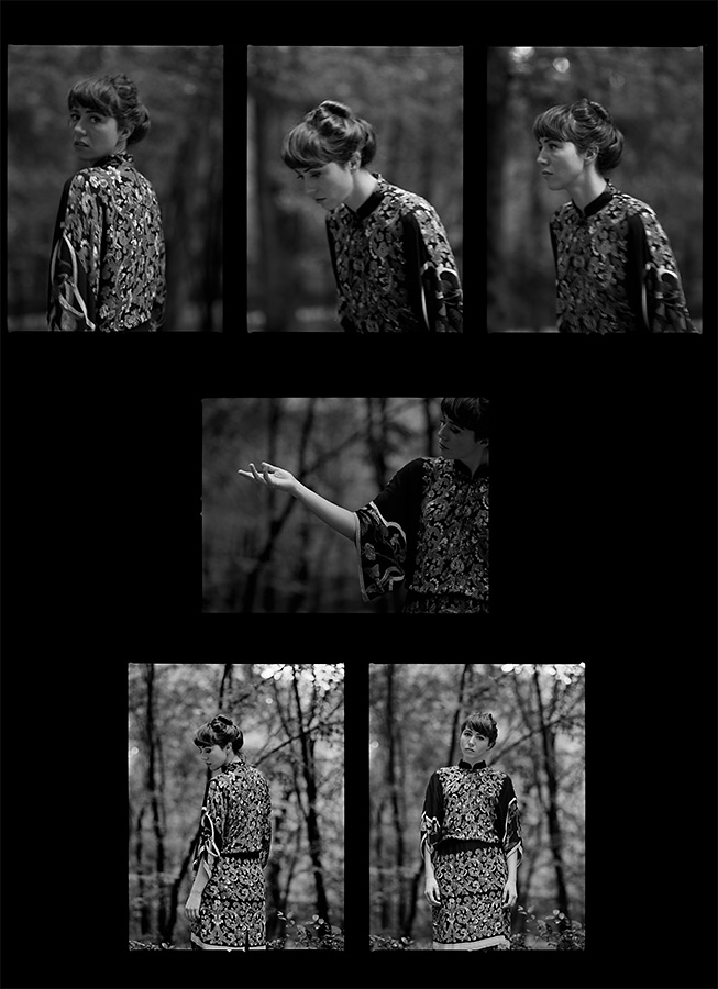 Contact sheet for an autumn portrait