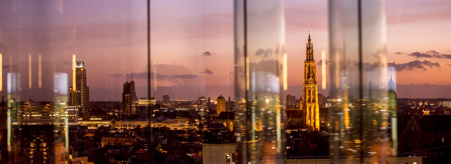 Antwerp skyline from MAS museum