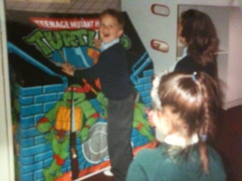 Getting my awesome TMNT tent for my birthday, I spent many fun hours in there.