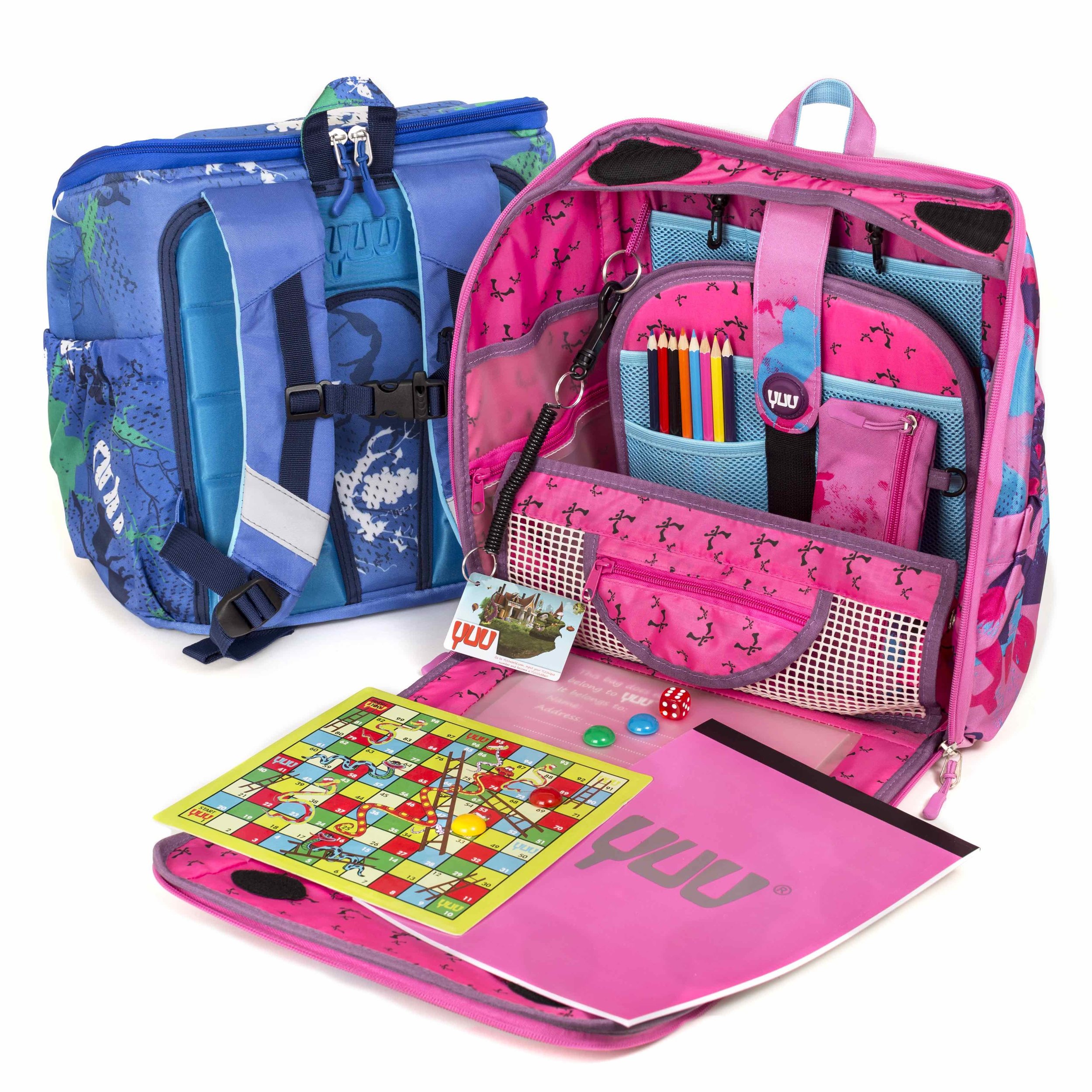 Yuu Bag - £55.00 A world away from a regular backpack, the YUUbag cleverly combines a portable entertainment station with a durable, premium quality backpack with pockets galore for all your kid’s kit and caboodle. With a YUUbag you can take the fun wherever you go!