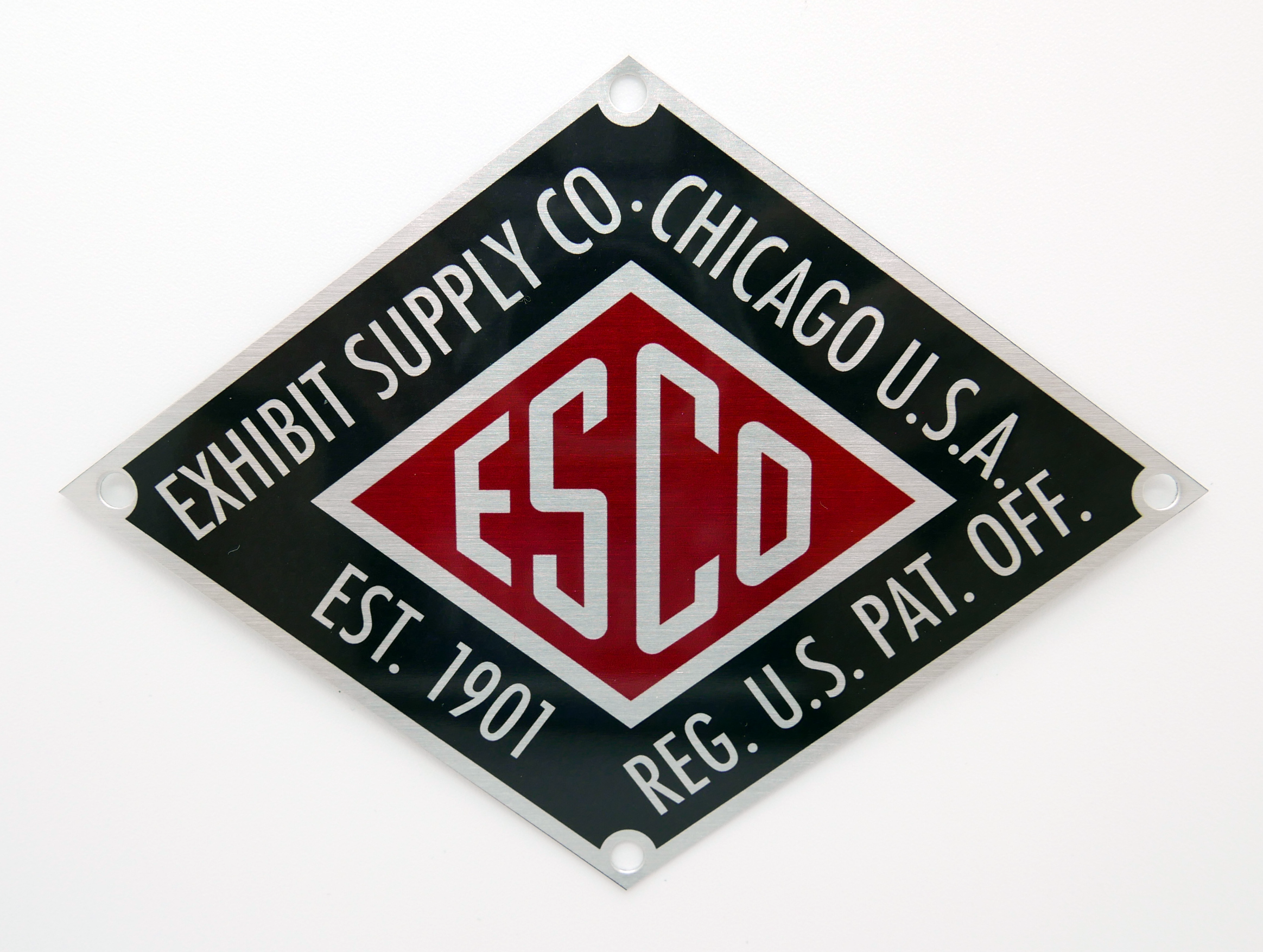 ESCO Red Identification Plate