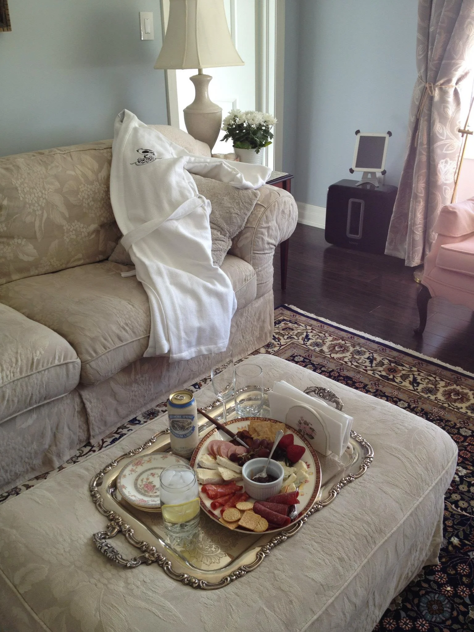 Spa Sanctuary Refreshment is served on the deck, poolside or lounge after your treatments and is included in the package