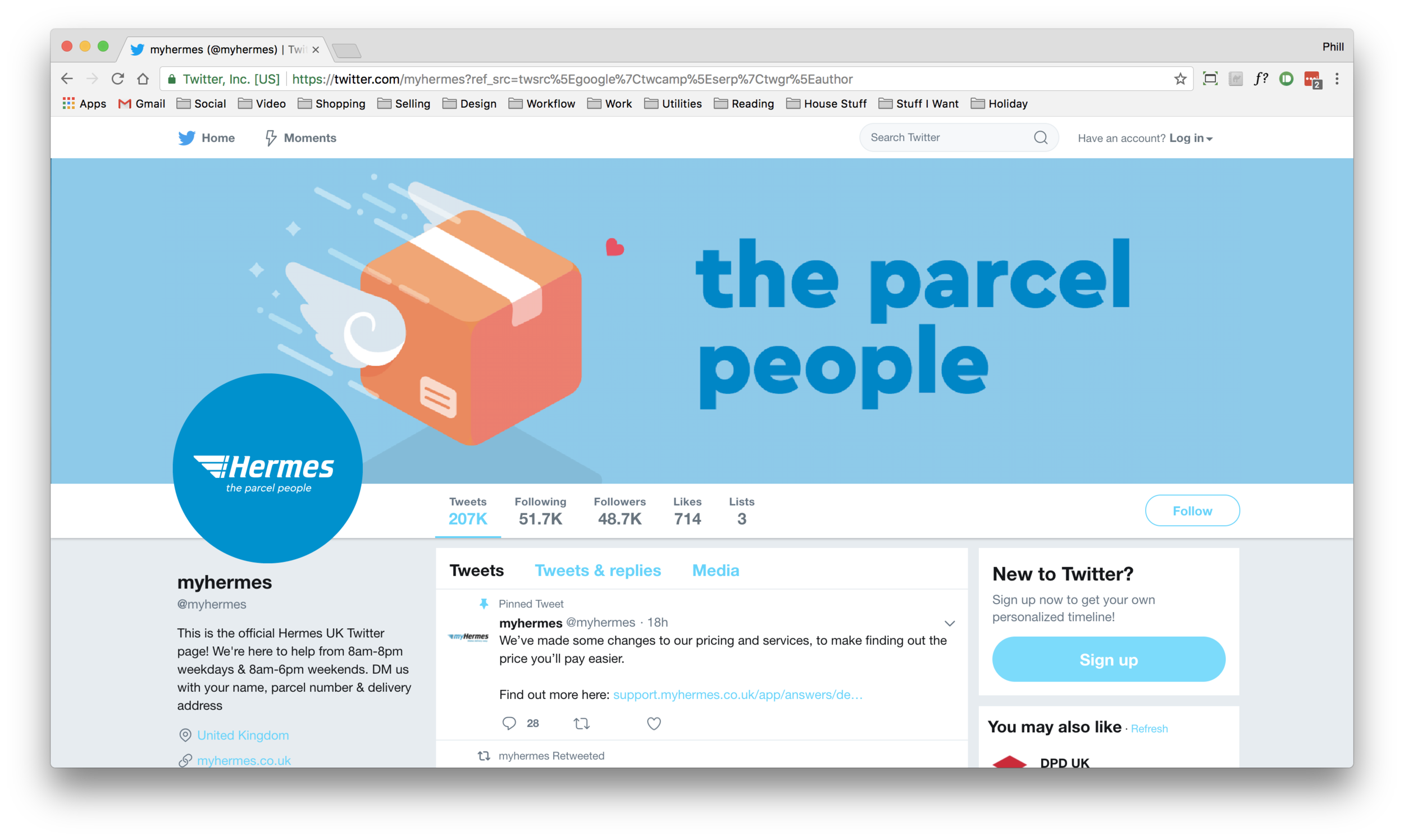 Social media assets example - Twitter