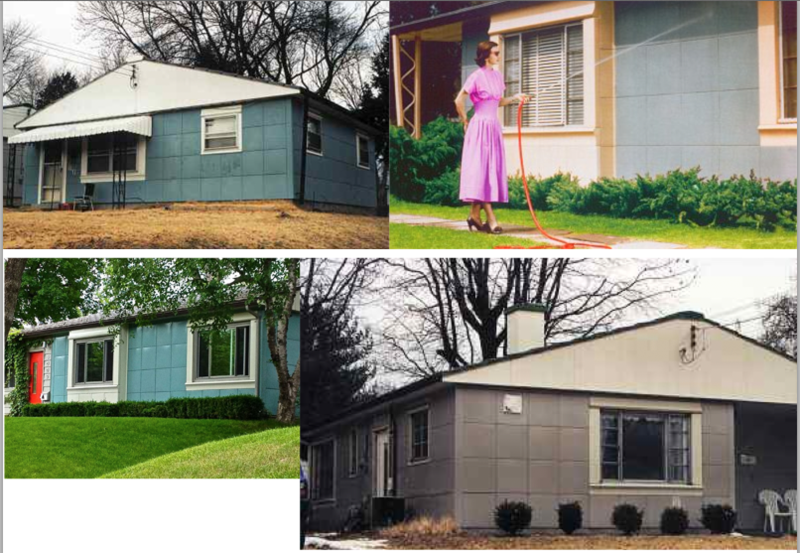 Lustron Homes steel and enamel manufactured homes post WW II