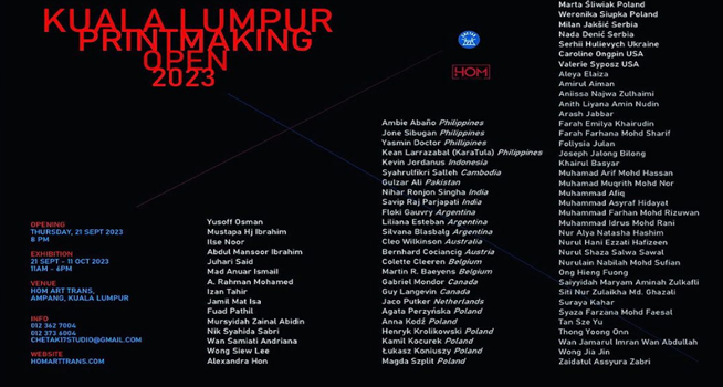 Kuala Lumpur Printmaking Open/2023