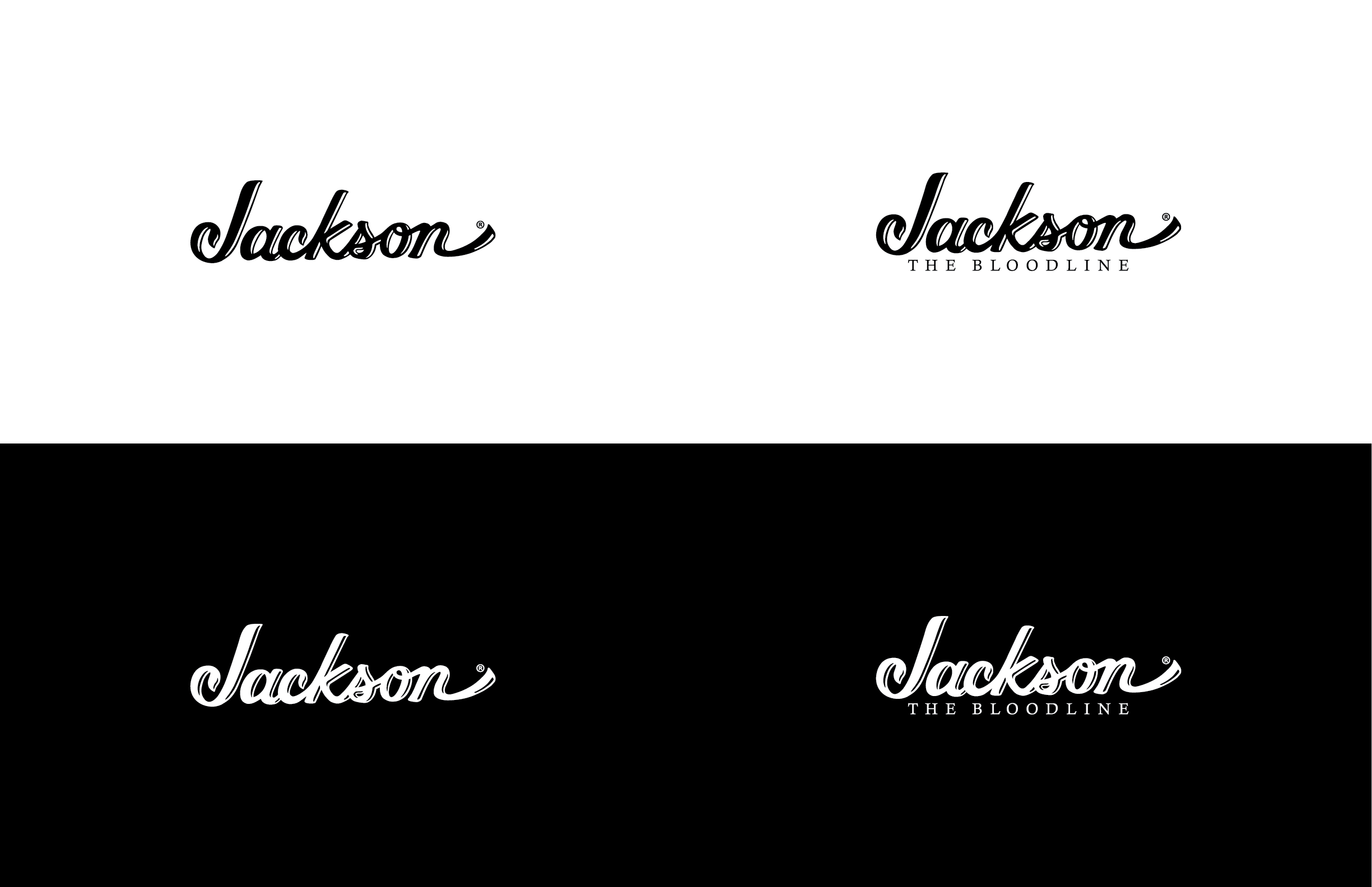 Existing logo on the left, "Bloodline" version created for the campaign.