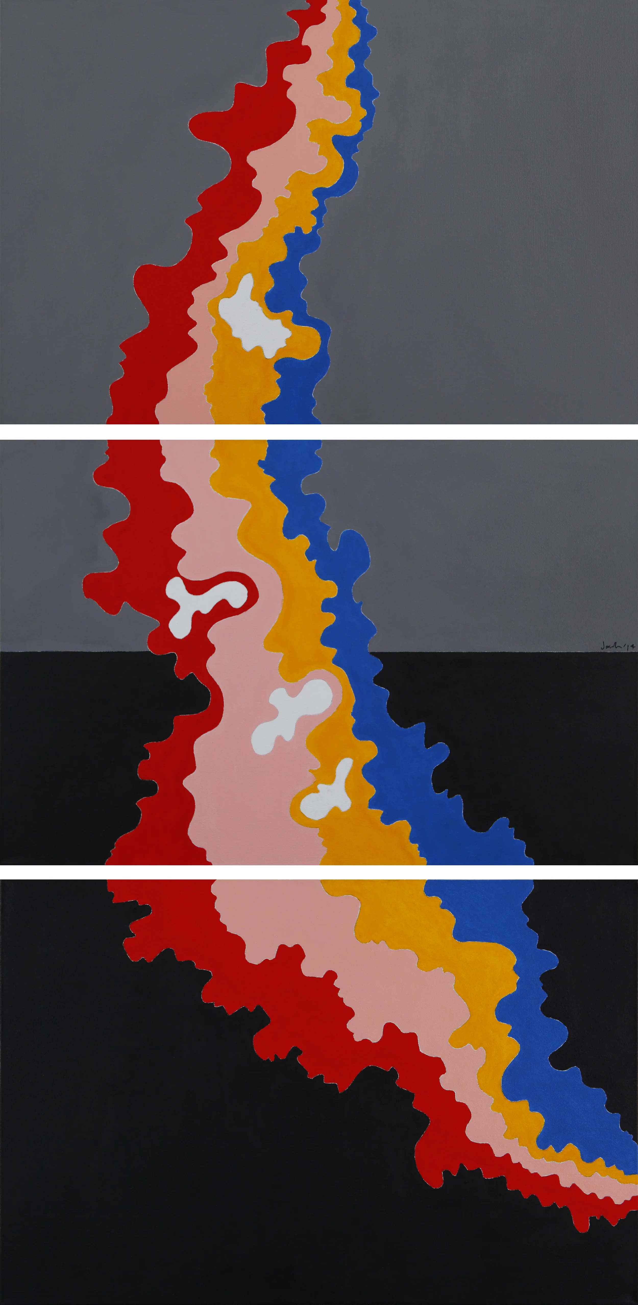 Release x4, Each panel 24"x36", 2014