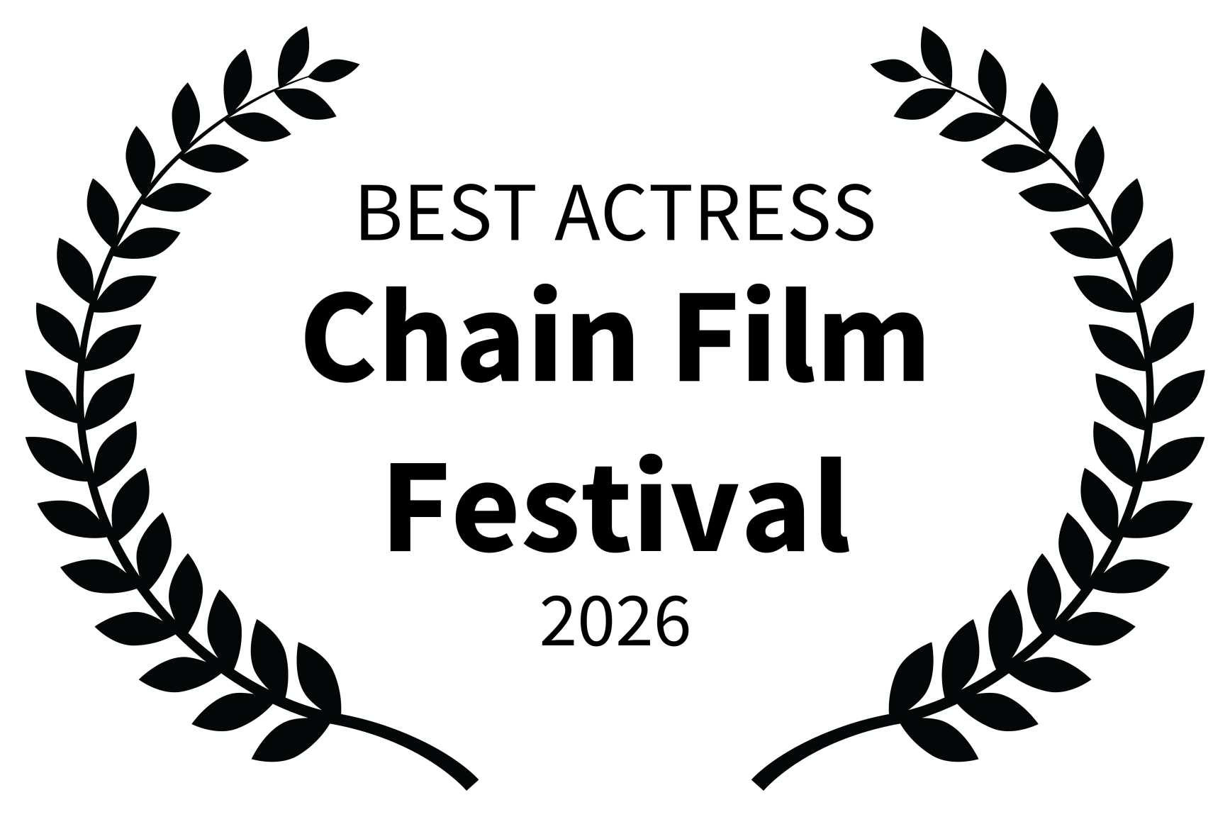 BEST ACTRESS - Chain Film Festival - 2026.png