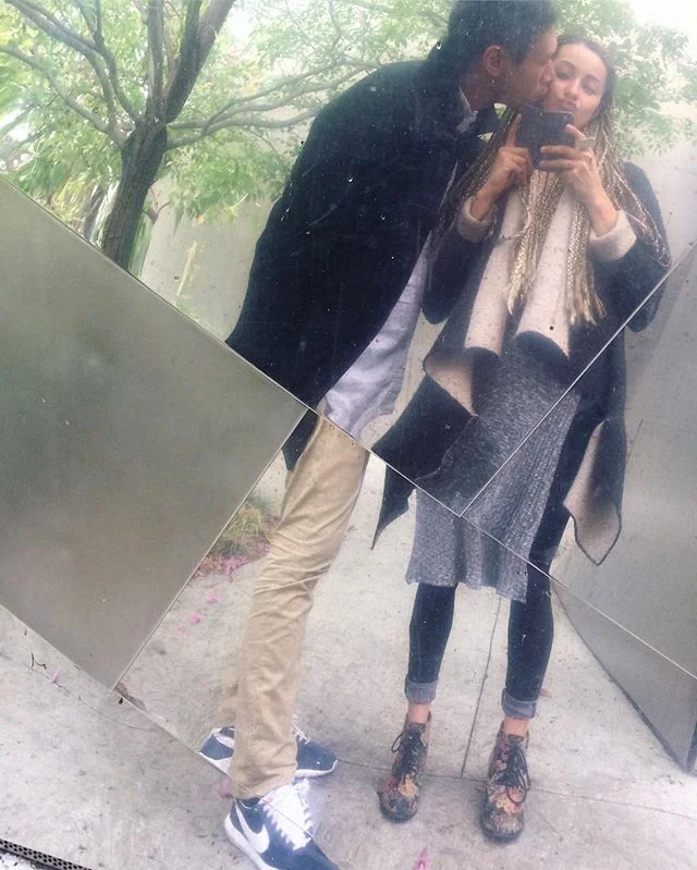 Our first picture together was on the top of @waltdisneyconcerthall 🌫💗🌫 this was one of the best days, full of Mario Cart, good food, great lovin&rsquo;, and museum adventures 💯