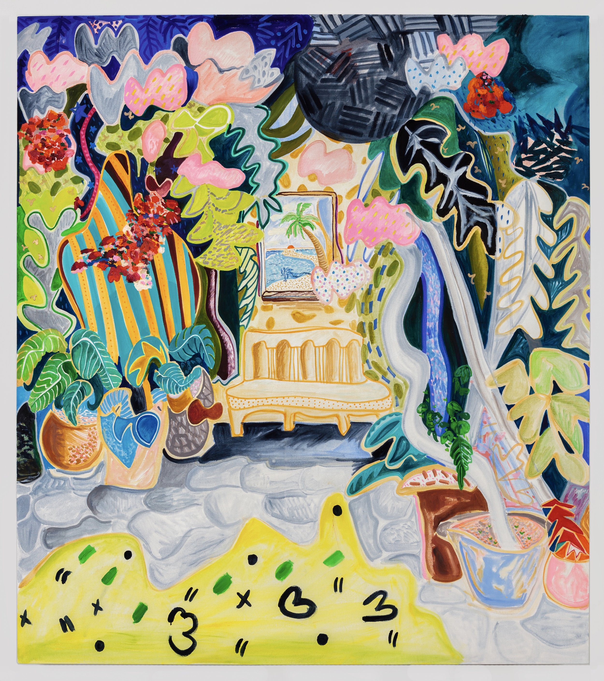  Pathway to Paradise 2017 Oil on canvas 60" x 70" 
