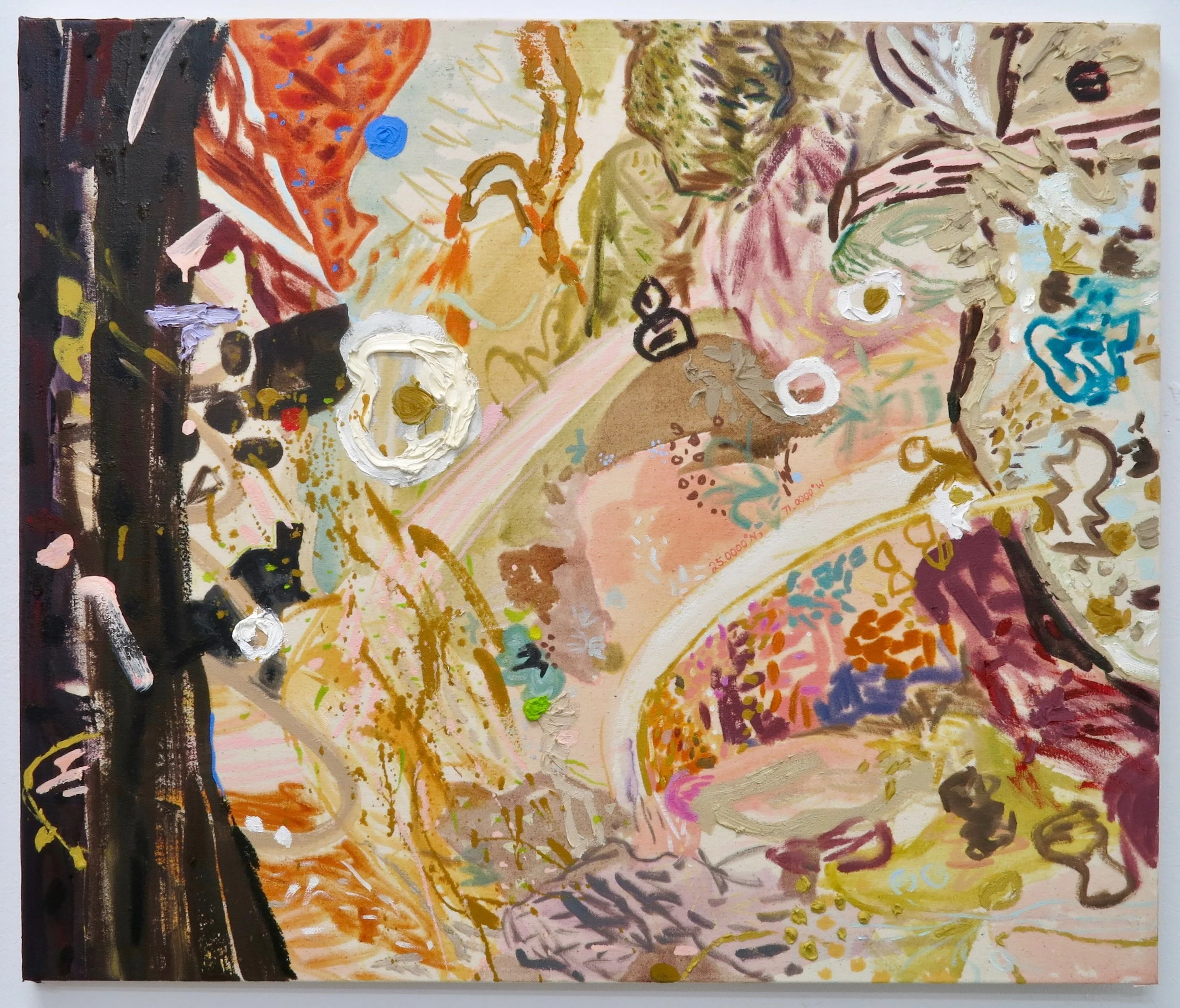 (Lost) In Transit, 2018 Oil on canvas, 32" x 27"