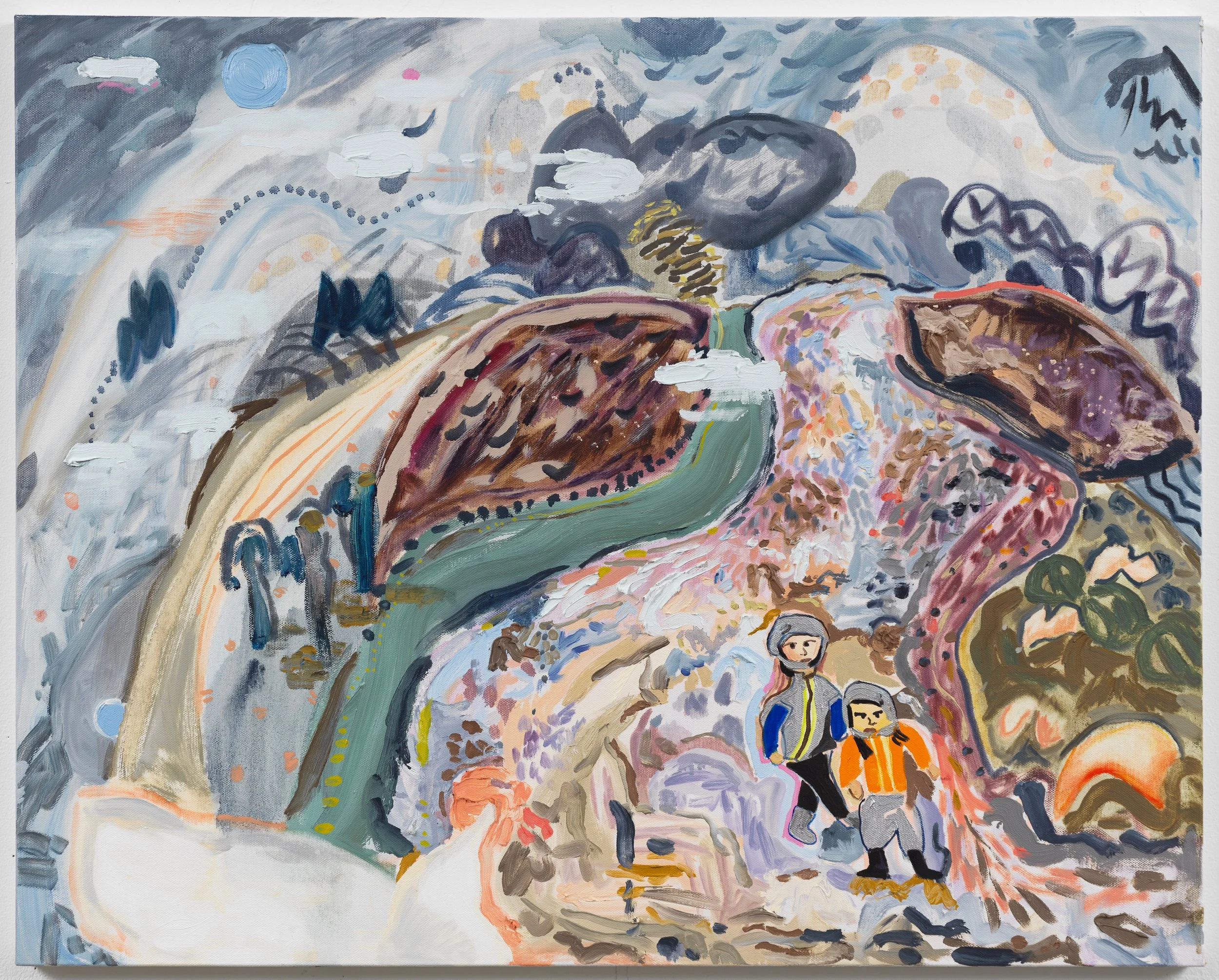 Visitors, 2018 Oil on canvas, 24” x 30”