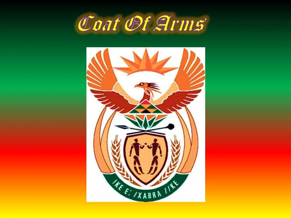 South African Coat Of Arms Cape Town Mapping Project