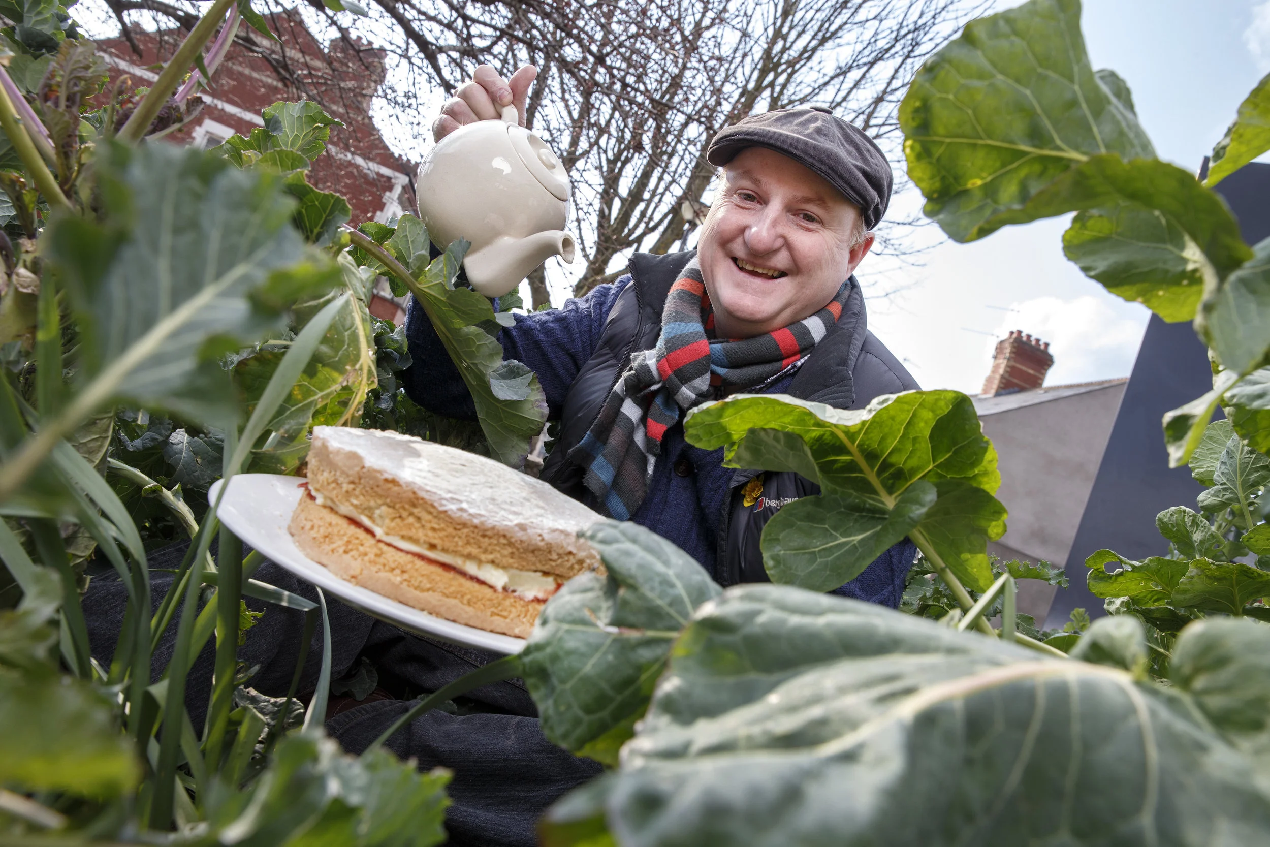 27/03/2013 Pics (C) Huw John, Cardiff. Tel: 07860 256991. MANDATORY BYLINE - HUW JOHN
THE BIG LUNCH - Michael Goode from Canton Community Gardens at Chapter Arts.
3 Towy Road, Llanishen, Cardiff CF14 0NS
VAT: 535 102680 - pictures@huwjohn.com
