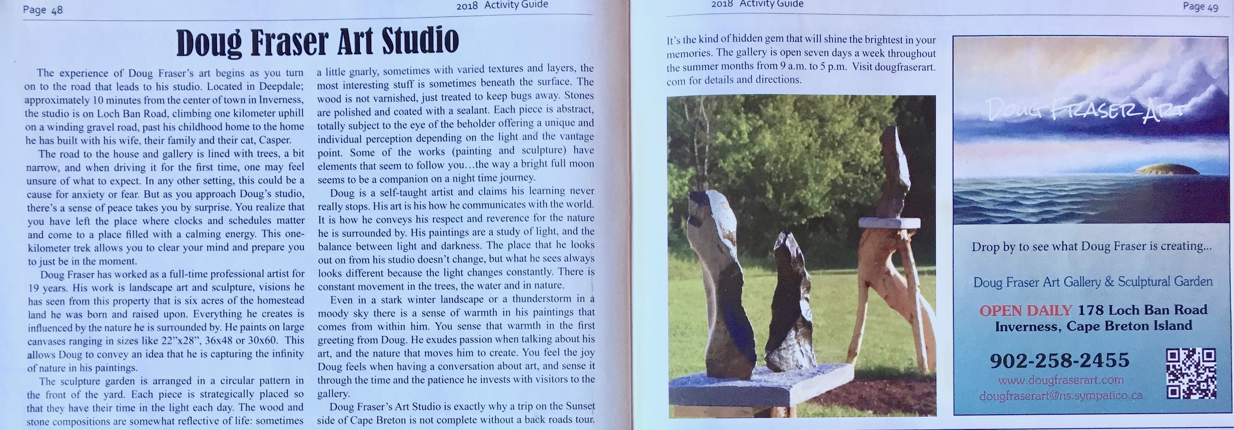 Canada's Musical Coast Inverness Count Sunset Side of Cape Breton 2018 Activity Guide