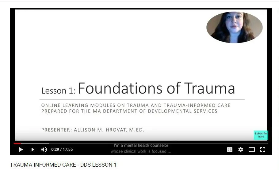 Trauma Informed Training Series — DDS Learning