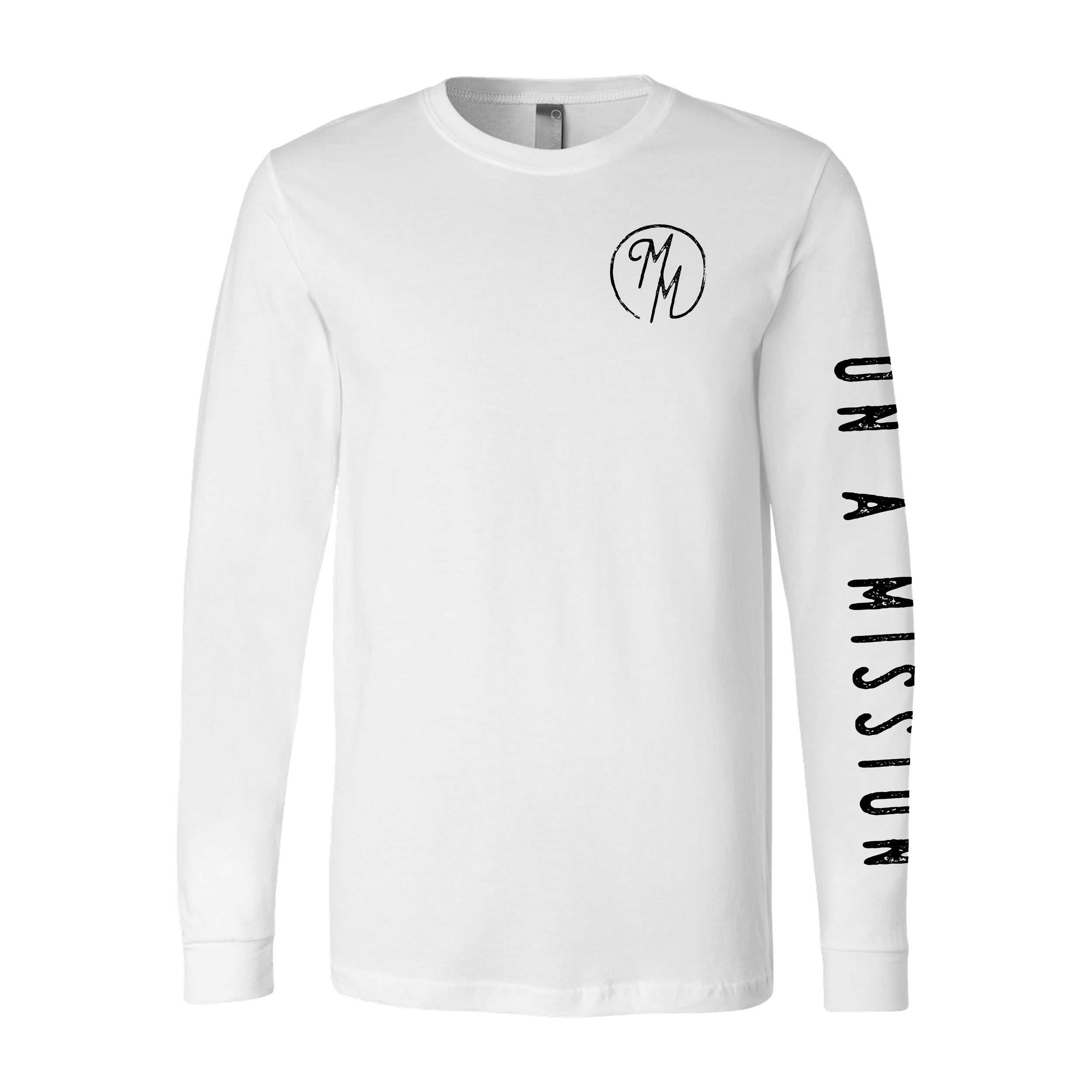 white tee black writing