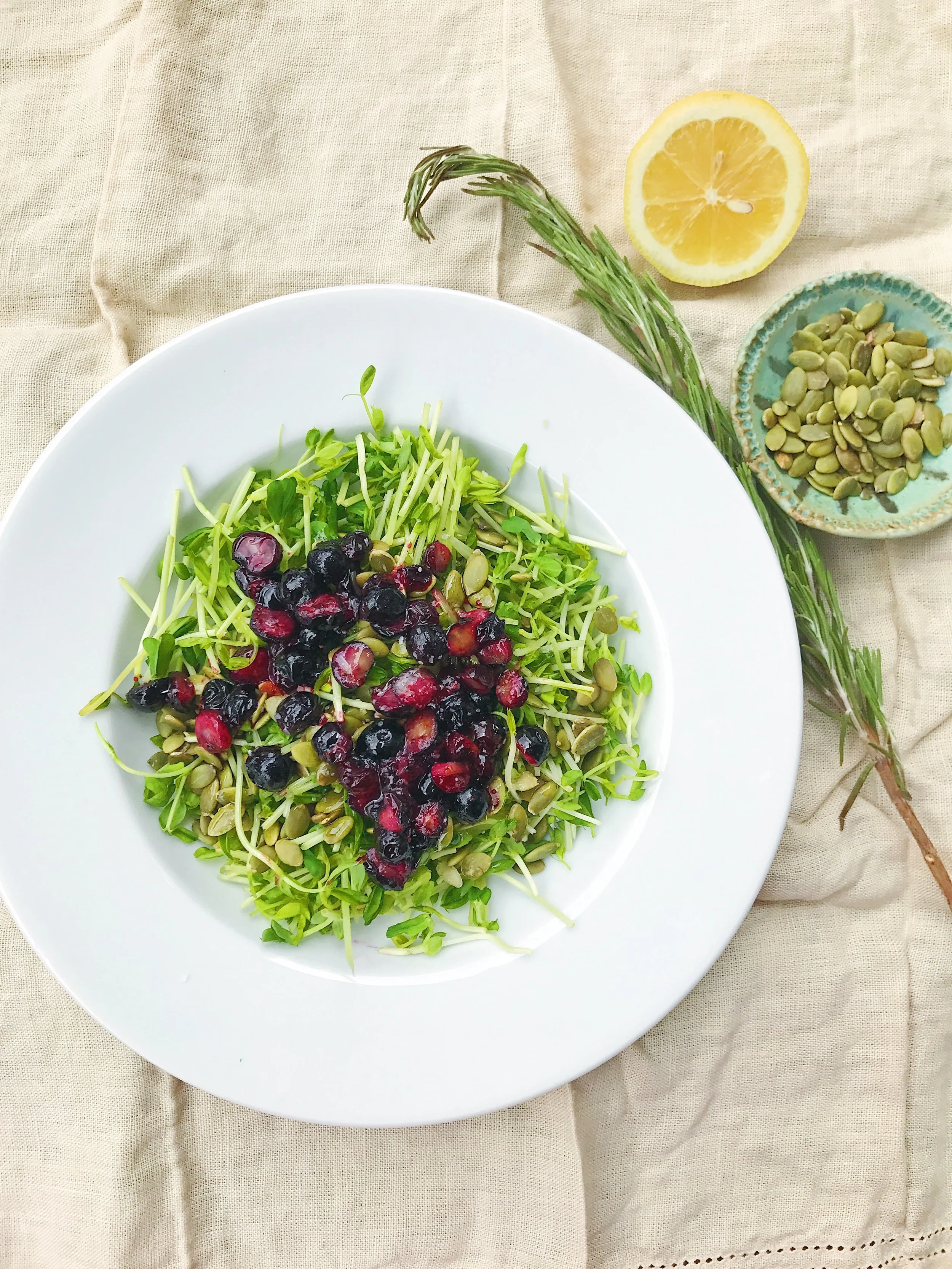 Fried Blueberry Salad