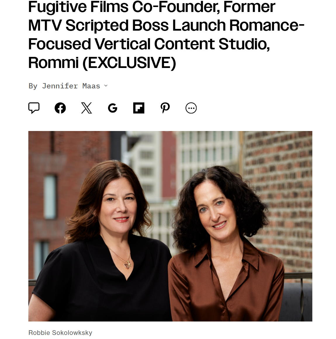 Variety features Drive Me Mad, Rommi's first original vertical rom-com by Ali Rosen