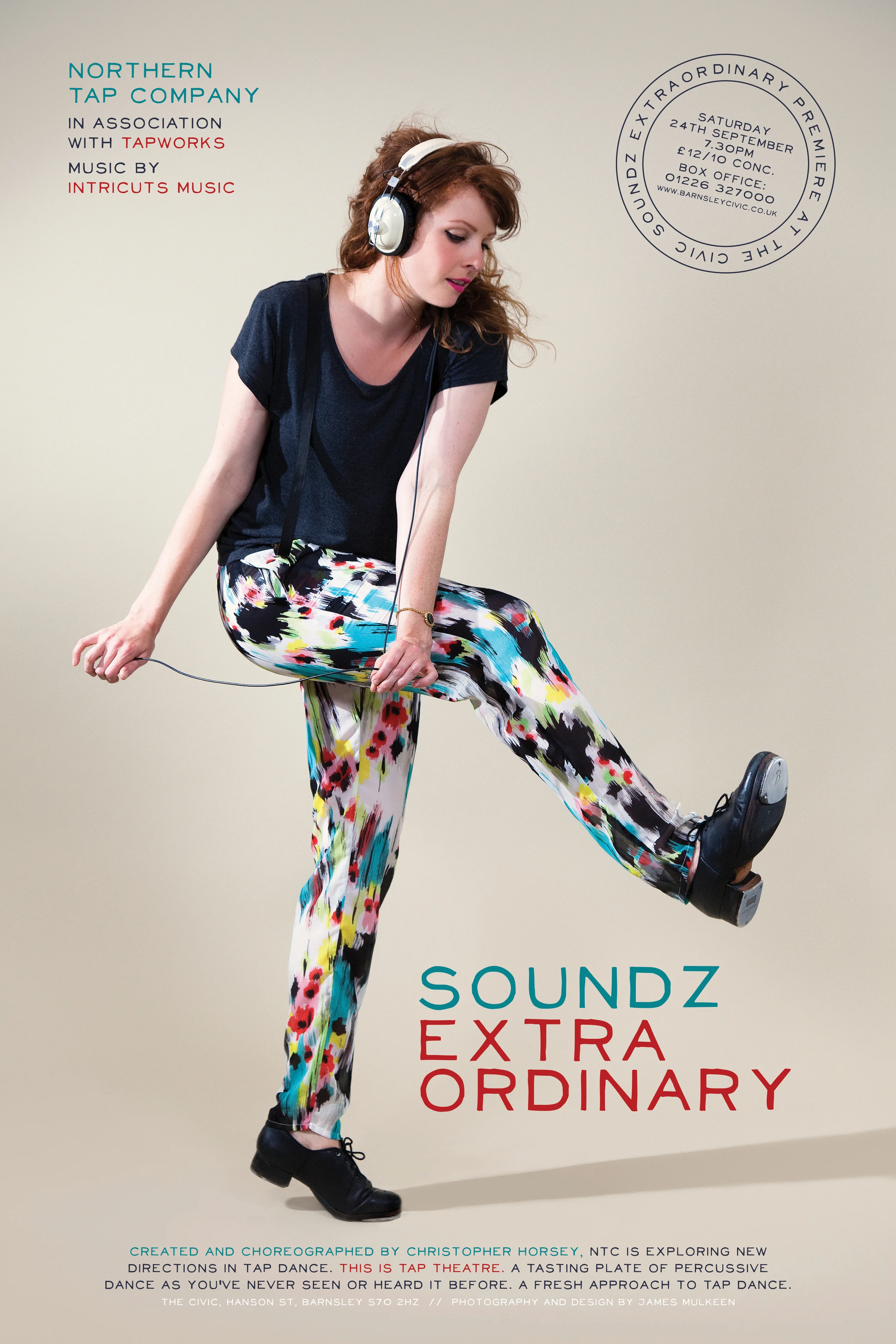  Northern Tap Company&nbsp;  Soundz Extraordinary  One-Sheet Poster [Style B]  Photography &amp; Design: James Mulkeen   