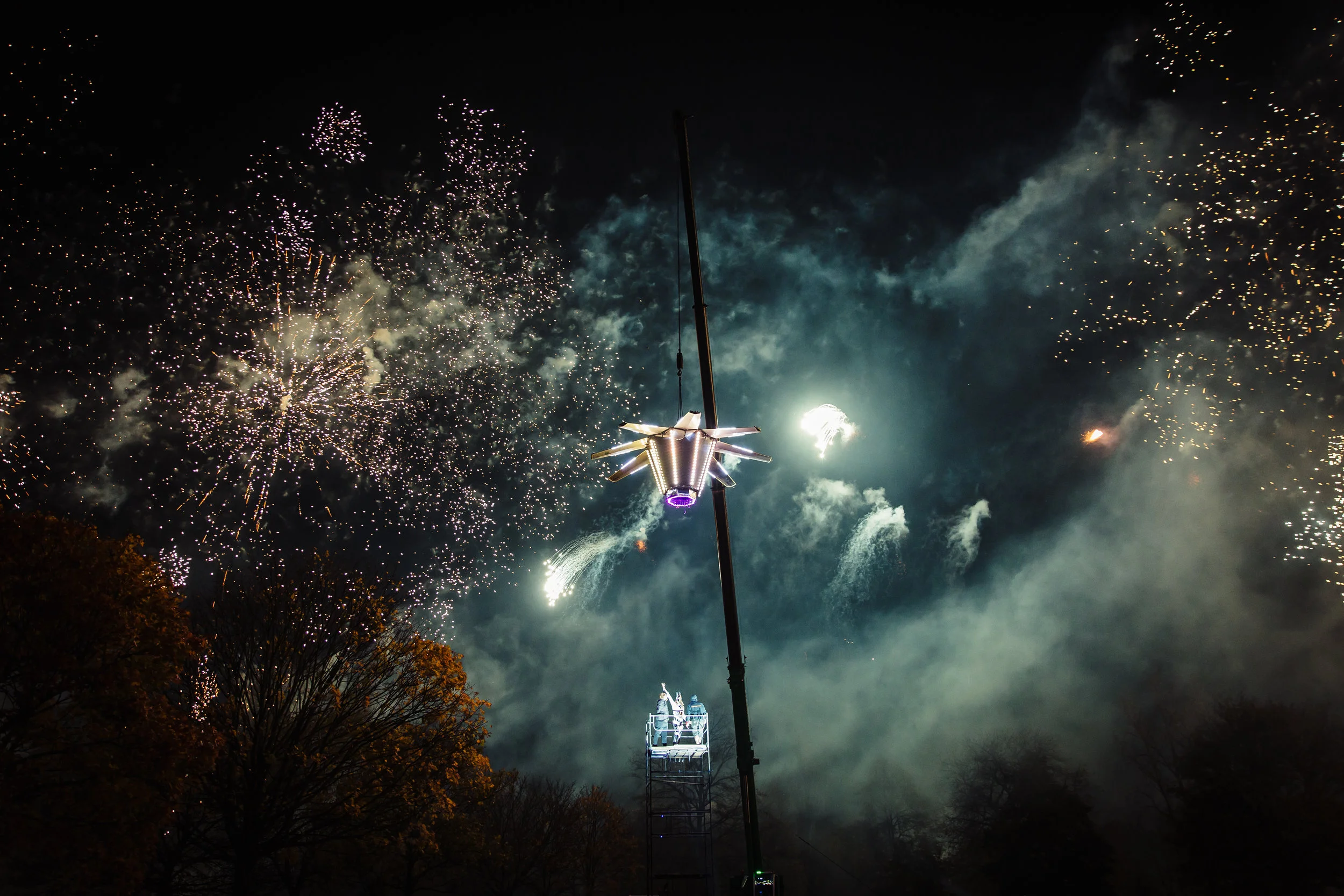 Fireworks & Performance by Walk The Plank
