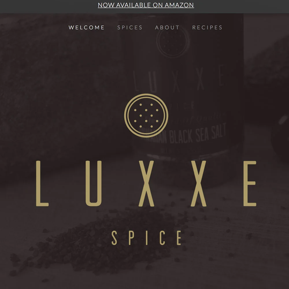 LUXXE SPICE Web Design