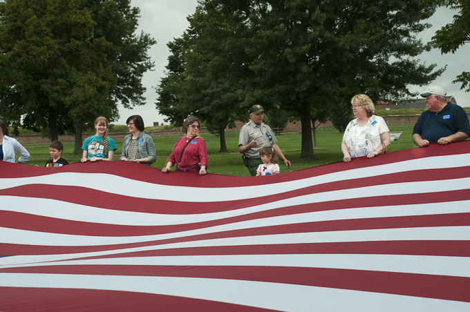 Fort McHenry - Unfurling the Stars and Stripes