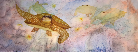Allow images to come into focus at their own speed. Breathe and paint and watch and paint.
