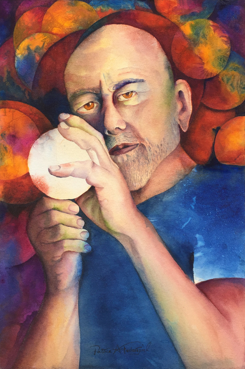 Another painting that might be finished, was waiting for me in my flat files.