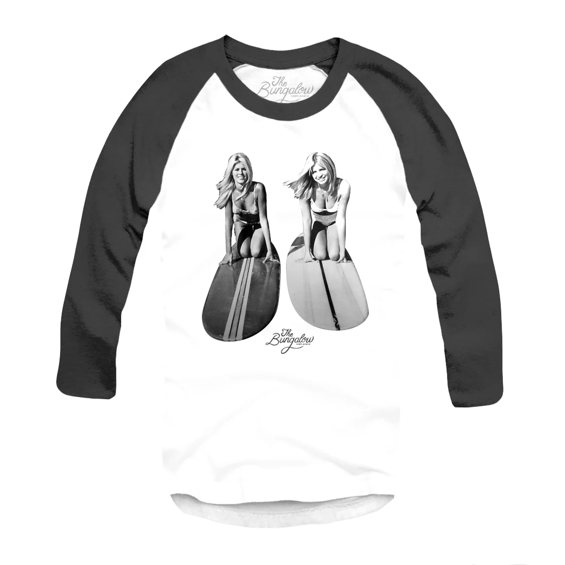 BASEBALL SURFBOARD GIRLS // WHITE, ASPHALT