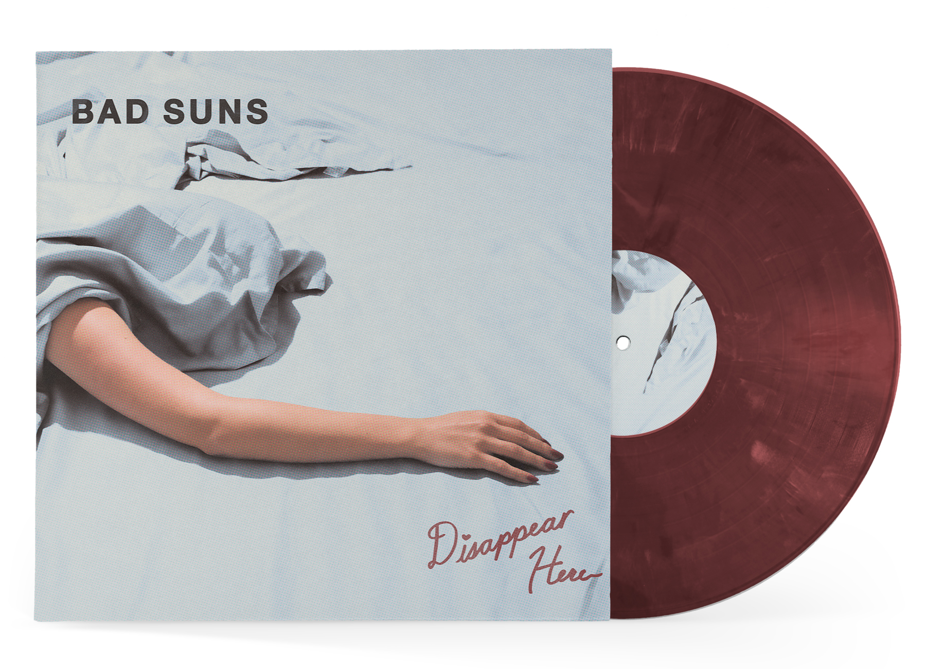VINYL COLOR - BURGUNDY MARBLE