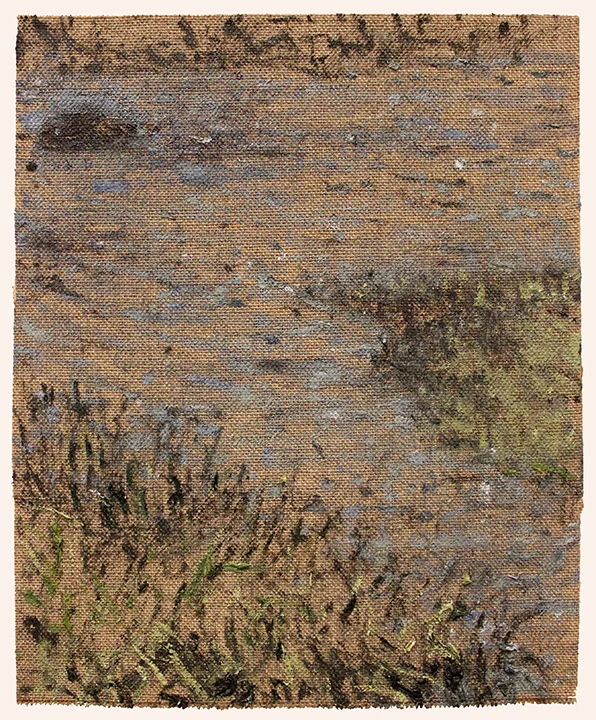   High Tide, Mid-Day   Oil on linen mounted panel  6 x 8 inches  2014 