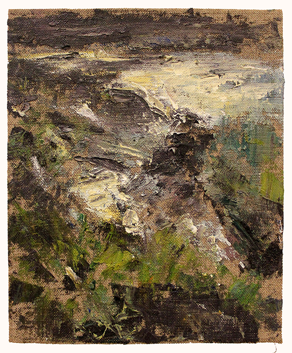 Low Tide, Late Afternoon Oil on linen mounted panel 6 x 8 inches 2014